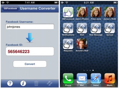 SBFacebook su iPhone con Cydia