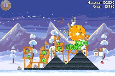 angry birds seasons natale