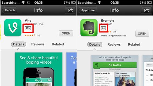 app-store-etichette