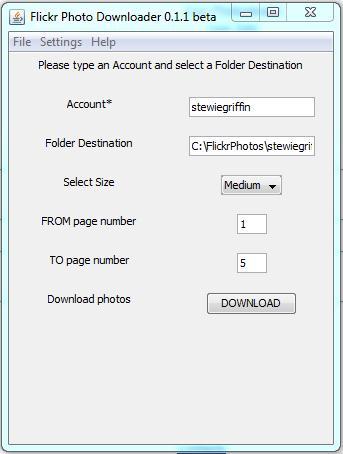 Flickr Photo Downloader